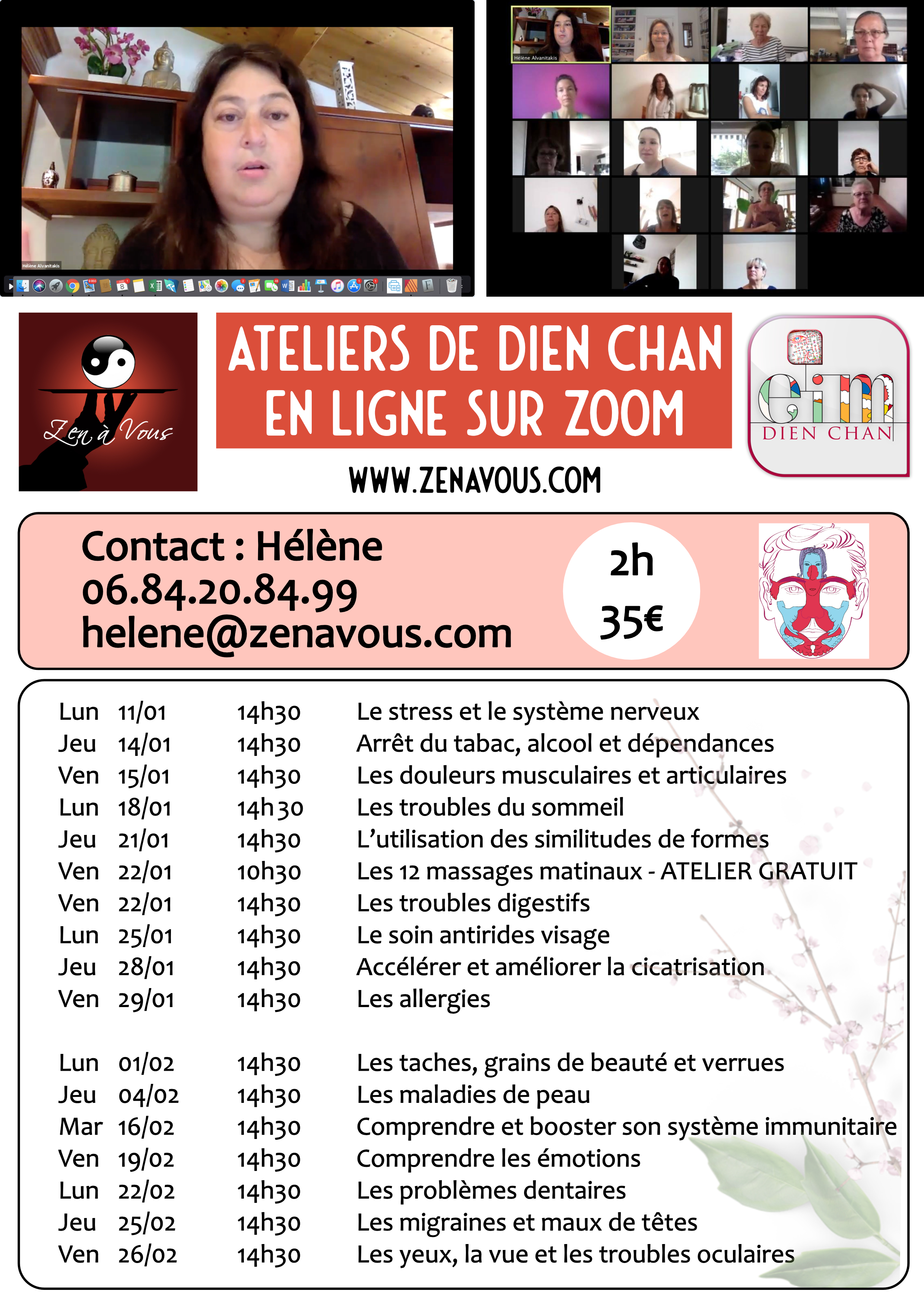 You are currently viewing Les ateliers en ligne pour janvier et février 2021