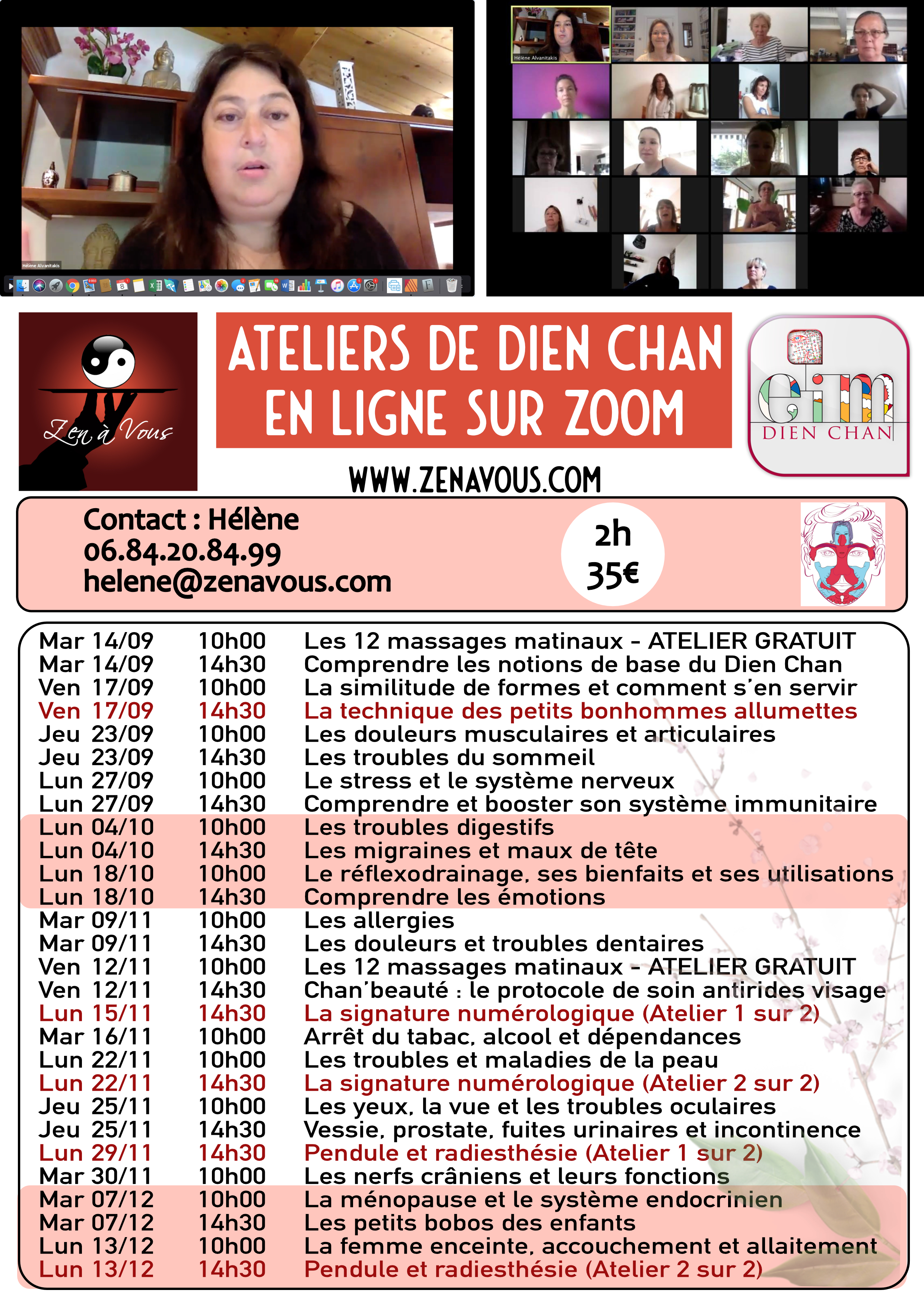 Lire la suite à propos de l’article NOUVELLES DATES ATELIERS & FORMATIONS